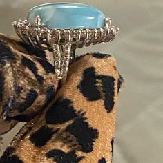 Size 5 Brand New Elegant Larimar Rings For Anniversary, Larimar Jewelry, 5 Rings, Ring Color, Blue And Silver, Color Blue, Ring, Brand New, Silver