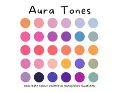 the color scheme for aura tones