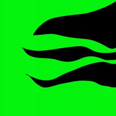 an abstract green background with black wavy lines