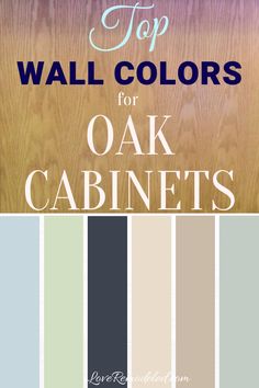 the top wall colors for oak cabinets