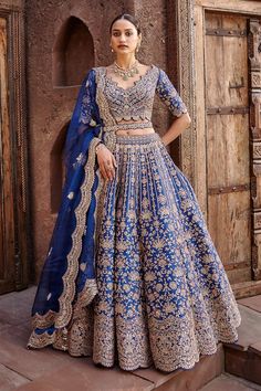 Patchwork Saree, Lehenga Blue, Anant Ambani, Mukesh Ambani, Smile Makeup, Reception Outfit, Reception Lehenga, Bridal Lehenga Collection, Environmental Studies