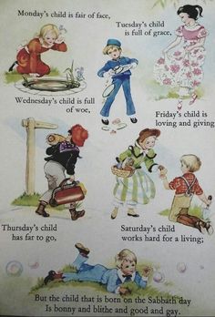 an old children's book with pictures and words