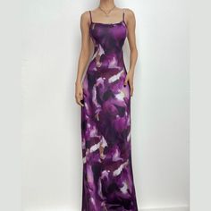 Please refer to our sizing chart for a guideline when choosing a size. 5 business days order processing time. 90% polyester 10% spandex. Trendy Fitted Spaghetti Strap Maxi Dress, Trendy Fitted Maxi Dress With Spaghetti Straps, Summer Square Neck Maxi Dress For Night Out, Fitted Purple Backless Maxi Dress, Purple Fitted Backless Maxi Dress, Purple Fitted Maxi Dress With Spaghetti Straps, Fitted Purple Maxi Dress With Spaghetti Straps, Square Neck Maxi Dress With Adjustable Straps For Party, Party Maxi Dress With Square Neck And Adjustable Straps