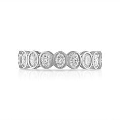 The Bezel Set Oval Eternity Band features 18 beautiful oval cut stones and is the perfect piece to wear on its own or to add to your stack. Available in 18K White, Yellow, and Rose Gold Diamond weight = 1.38 carats This item is FINAL SALE Classic Oval Eternity Band, Luxury Oval Eternity Band For Anniversary, Oval Diamond Cut Eternity Band, Oval Diamond Eternity Band Fine Jewelry, Oval Diamond Eternity Band In Fine Jewelry Style, Classic Oval Diamond Eternity Band, Oval Brilliant Cut Diamond Eternity Band, Oval Diamond Cut White Gold Eternity Band, Oval Diamond Eternity Band With Brilliant Cut