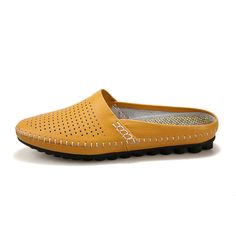 • Season: Summer• Upper-Genuine Leather Type: Cow Leather• Outsole Material: Rubber• Fit: Fits true to size, take your normal size• Pattern Type: Solid• Feature: Breathable• Feature: Massage• Insole Material: Rubber• Lining Material: Polyurethane• Width Options: D - Medium / E - Wide• Shipping Worldwide • Import Produc Slippers Online, Brand Name Shoes, Comfortable Slippers, Brand Collaboration, Casual Slippers, House Shoes, Slipper Shoes, Size Pattern, Mens Slippers