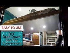 an easy to use diy drop down bed for caravans