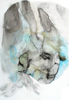 Original figurative painting by Elisabetta Yoni (Italy). This one-of-a-kind ink on paper painting measures 23.6W x 31.5 H inches. The portrait painting ships in a tube directly from the artist's studio and is covered by the 14-day satisfaction guarantee from Saatchi Art, so you can buy with confidence. W.i.t.c.h Art, Loose Watercolor, Occult Art, Figurative Artists, Organic Forms, Watercolor Ink, Abstract Portrait, Ink On Paper, Painting Watercolor