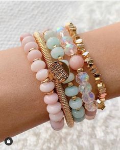 Jul 12, 2020 - This Pin was discovered by Elvierra Deifuss. Discover (and save!) your own Pins on Pinterest Ideas Para Pulseras, Penny Bracelet, Marble Bracelet, Pave Bracelet, Stack Bracelet, Bracelets Charm, Beads Bracelet Design, Magical Jewelry, Bohemian Bracelets