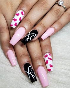 40+ Pretty Nail Art Ideas For Valentines Day To Try Asap Nail designs Valentines Nail Art Designs, Heart Nail Designs, Nagellack Trends, Valentine Nail Art, Valentine Nails, Heart Nail, Heart Nail Art, Nail Designs Valentines, Nail Beauty