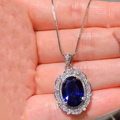 Oval Blue Sapphire Necklace Half Sleeve Women, Half Sleeve Shirt, Blue Sapphire Necklace, Half Sleeve Shirts, The Night Sky, Sapphire Necklace, Sleeves (women), Simply Beautiful, Half Sleeve