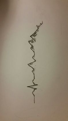 a pencil drawing of a line that has been drawn in the shape of a spiral