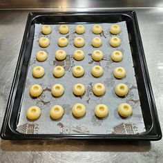 the doughnuts are ready to be baked in the oven on the baking sheet