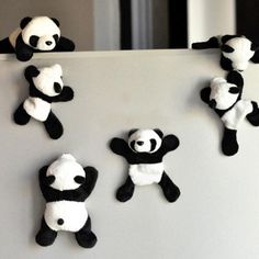 PRICES MAY VARY. ❤ Material: Plush, Magnet;Size: 9cm x 9cm/3.54" x 3.54" (Approx.); ❤ Great as souvenirs or decorations for anyone and anywhere. Kids, teenagers, and adults will love them. They'll add to the look of any party or office interior. ❤ Cartoon panda shape fridge sticker, very lovely. Can decorate your fridge and make your home full of vital force. Strong magnet can stick to fridge firmly. ❤ Can be directly adsorption on any metal or magnetic surface, such as refrigerators, air condit