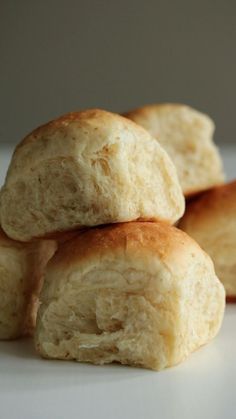 four biscuits stacked on top of each other