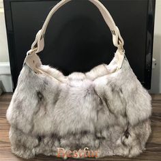 Women Luxury Real Fox Fur Handbag Purse Party Real Leather Tote Bag Shoulder Bag | eBay Fendi Fur, Fur Handbag, Theatrical Romantic, Black Glamour, Romantic Fashion, Faux Fur Bag, Fur Purse, Identity Crisis, Luxury Bags Collection