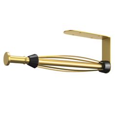 an image of a gold and black handle on a white background with clippings