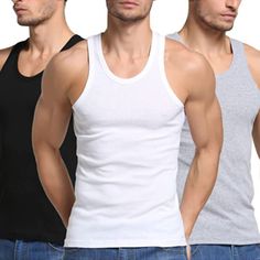 95% Cotton, 5% Spandex Premium Materialthis Fitted Sleeveless Tank Top Is Made Of High-End Cotton And Spandex, There Must Not Be Even A Single Sloppy Stitch, The Seams Are Very Sturdy, Unbreakable Even Under Strong Pull And Won't Lose Its Elasticity After Use. Simple Design Makes The Tank Tops The Ideal Undershirt. Wearing This Mens Undershirts Flattens Your Chest, Stomach, Back Fat.This Kind Of Male Sleeveless Shirts Is Best For Zumba, Yoga, Gym, Fitness, Running, Jogging, Hiking, Cycling And M Basic Sleeveless Tank Top For Gym, Basic Sleeveless Gym Tank Top, Basic Solid Sleeveless Vest, Basic Sleeveless Solid Vest, Basic Sleeveless Sports Tank Top, White Sleeveless Basic Vest, Basic Stretch Sleeveless Vest, Basic Fitted Sleeveless Tank Top, Basic Fitted Tank Vest