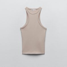 New With Tags - Ref: 4174/325 Make A Bundle Or Offer Affordable Blue Zara Tank Top, Halter Tank Top, Halter Tank, Halter Tops, Fall 2023, Ivory Color, Zara Tops, Halter Top, Zara