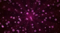 purple stars are in the middle of a dark background