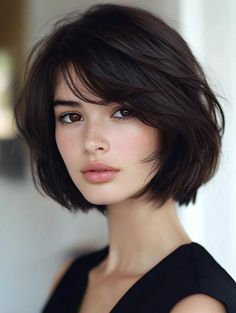 Bob Haircuts for Square Faces: Flattering Styles for Every Personality Short Square Haircut, Short Haircut For Square Face Women, Short Haircuts For Women Square Face, Square Graduation Haircut, Short Bob Cuts For Women, Bobs For Square Faces, Haircuts For Women Square Face, Girl Haircut Short, Short Hair For Square Face