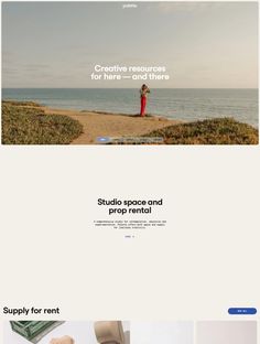 an image of a website page with the words, creative resources for here and there