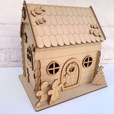 Blank Craft Kit Laser Cut Wooden MDF  3D Craft Kit Christmas Gingerbread House Scene Christmas craft ideas #christmascraftideas Christmas craft idea #christmascraftidea #christmas #craft #idea merry christmas #merrychristmas 17.839