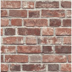 an old brick wall is shown in this image