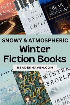 From cozy snowy landscapes to bleak frozen tundras, here are the best winter fiction books to snuggle up with this season (a variety of genres)! These winter novels are best-enjoyed by the fire with a warm drink. Winter Books, Snowy Winter, Fiction Books, The Fire, To Read, Frozen