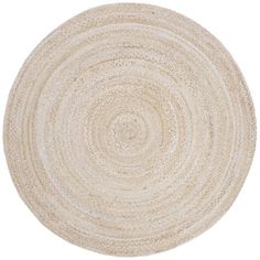 a round rug on a white background with an oval pattern in the middle and bottom