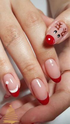 The holidays are filled with festivities, which means ample opportunity to deck your digits with jolly Christmas nail art. We’ve rounded up our favorite nail designs from across the interwebs to get you through the season. From simple glitter designs to intricate art, we’ve found a Christmas mani for every girl. Her Nails, Short Acrylic Nails Designs