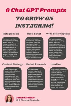 the info sheet for how to grow on instagramm and what to do about it