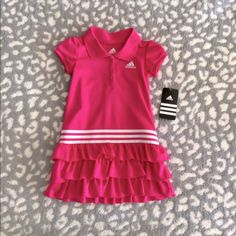 New With Tags Adidas Tennis Dress. 18month, But Will Fit Beyond That As Well. Adidas Tennis Dress, Girls Tennis Dress, Girls Orange Dress, Adidas Dress, Toddler Girl Shorts, Sporty Dress, Athletic Dress, Adidas Girl, Cheer Outfits