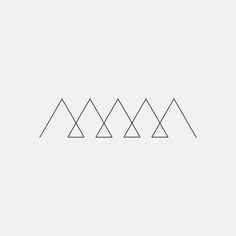 three triangles are shown in the middle of a white background with black lines on it