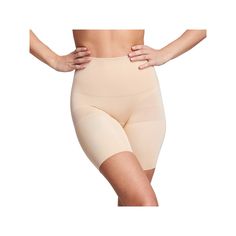 This high-waisted shaper is the perfect silhouette to keep you confident, comfortable, and completely in control. Thanks to our sleek fabric, you get 360 degrees of total flattery. Click on this INTIMATES & SLEEPWEAR Guide to find the perfect fit and more! Slimming level: ultra Targets tummy, hips & thighs Rear pockets release for a perky backside Seamless construction Tag-free design Cotton-lined gusset Breathable fabric Style no. FS3915 Also available in Plus Size FABRIC & CARE Nylon, spandex, Beige High Waist Compressive Shapewear, Beige High-cut Leg Shapewear With Built-in Shorts, Shapewear Tops, Height And Weight, Red Hot, Shapewear, Fabric Care, Breathable Fabric, Free Design