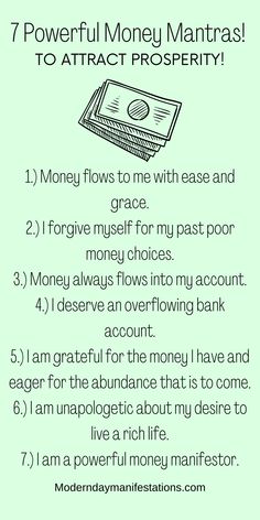 Money Mantras, Wealth Affirmations, Manifestation Journal, Manifesting Money