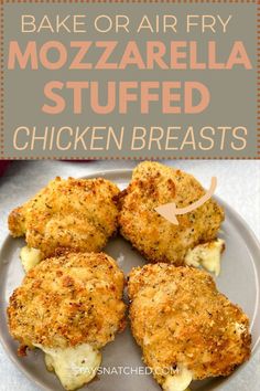 Crazy Chicken Recipes, Stuffed Chicken No Cream Cheese, Baked Chicken And Mozzarella Recipes, Easy Mozzarella Chicken, Baked Chicken With Mozzarella Cheese, Chicken Stuffed Mozzarella Recipes, Chicken Recipes Mozzarella, Mozzarella And Chicken Recipes, Stuffed Chicken Recipes Air Fryer