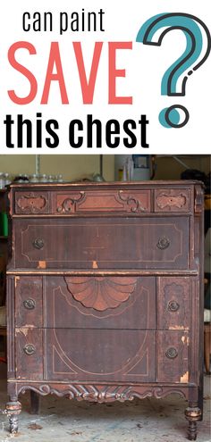 painting an old chest with milk paint Vintage Chest Of Drawers Makeover