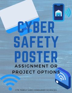 Students create a poster to educate the public about safe cyber practices. This can be utilized as a single assignment or a project. This product is a zip file of BOTH a Word and PDF version. It includes student instructions for either the assignment or project, teacher considerations, cyber safety topic ideas and a rubric.This is a great assignment or project for any cyber safety (online safety) or digital citizenship lesson or unit. I would use this for Professional Communications, but it woul Online Safety Poster Kids, Digital Citizenship Lessons, Career And Technical Education, Safety Topics, Anonymous Mask, Safety Poster, Topic Ideas, Family And Consumer Science, Safety Posters