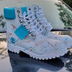 Brand New Fashion Boots Waterproof Custom Custom Timberland Boots, Timberland Boots Style, Timberland Chukka, Boots Outfit Men, Timberland Boots Mens, Blue Jordans, Jordan Shoes Retro, Boots Waterproof, Timberlands Shoes