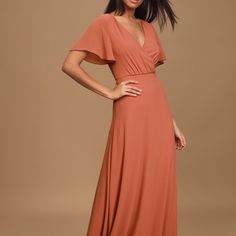 Longing For You Rose Lace Short Sleeved Maxi Dress From Lulus Purchased For A Wedding, Never Worn, Tags Still On. Beautiful Color, Very Comfortable Size Small Https://Www.Lulus.Com/Products/986262 Https://Www.Lulus.Com/Products/986262 Pretty Midi Dresses, Sleeved Maxi Dress, Blush Maxi Dress, Open Backs, Dresses Lulus, Dress Minimalist, Short Sleeve Maxi Dress, Full Maxi Skirt, Perfect Bridesmaid Dress