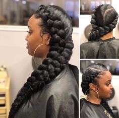 Braid For Bride, Cornroll Braids, Braid Black Women, Braid Hairstyles Black, Wedding Braid Hairstyles, Wedding Braid, Butterfly Braid, Two Braid Hairstyles, Long Ponytail