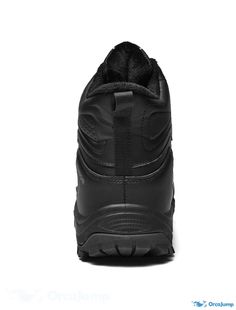 OrcaJump - Mens Snow Boots Hiking Boots Warm Leather British Daily Booties / Ankle Boots Black and Brown for Fall and Winter Black Moto Ankle Boots For Outdoor Activities, Black Waterproof Lace-up Walking Boots, Black Winter Hiking Boots With Steel Toe, Black Steel Toe Winter Hiking Boots, Winter Black Steel Toe Hiking Boots, Black Ankle Moto Boots For Hiking, Black Ankle Lace-up Boots For Hiking, Winter High-top Combat Boots For Walking, Black Lace-up Boots For Outdoor Winter Work