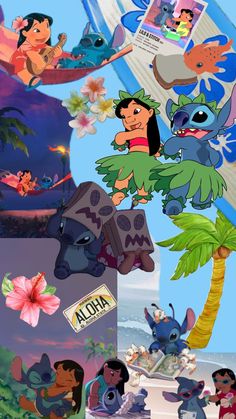 the cartoon characters are all in different stages of being depicted on this screen, and there is