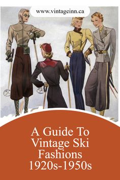 Be inspired for your on and off the slopes looks by looking back at the vintage ski fashions from the 1920s-1950s. Have the most stylish Apres Ski Fashion looks that standout!