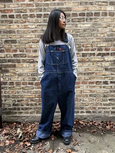 excellent condition , slightly distressed* vintage from the 1980s 80s bib overalls , jean overall oversized loose baggy fit dark wash denim labeled size W38 L30 *small hole in rear of overall-pleasantly distressed Sold by Yellow Jacket Vintage Baggy Jean Overalls, Cheap Denim Bib Front Overalls, Dark Wash Utility Denim Jumpsuit With Bib Front, Utility Style Dark Wash Denim Jumpsuit With Bib Front, Dark Wash Denim Overalls With Pockets, Retro Denim Overalls With Pockets, Retro Denim Blue Overalls With Pockets, Dark Wash Denim Bib Front Shortalls, Retro Dark Wash Cotton Denim Jumpsuit