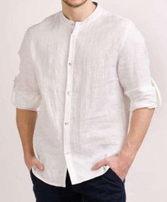 Linen Shirt Beach, Linen For Men, White Tshirt Outfit, Beach Wedding Party, Gents Shirts, T Shirt Outfits, Party Outfit Men, Birthday Summer, Wedding Party Shirts