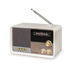 an old fashioned radio is shown on a white background