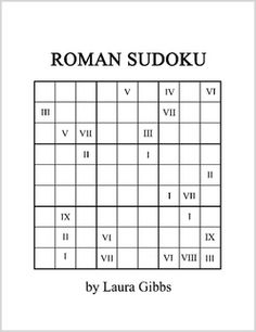 the cover of roman sudokuu by laura gibbos, with an image of several