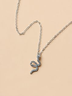 Color: Silver Gender: Women Material: Zinc Alloy Quantity: 1 piece IN Length 15.7-17.7 This data was obtained from manually measuring the product, it may be off by 1-2 CM. Snake Pendant, Charm Necklace Silver, Charm Necklace, Arrow Necklace, Womens Necklaces, Diamond Necklace, 1 Piece, Jewelry Watches, Silver Necklace