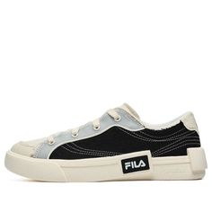 (WMNS) FILA FUSION Pop Skate Shoes 'Black Cream White' T12W232103FBA Stylish Sneakers, Skate Shoes, Shoes Black, Black Cream, Cream White, Perfect Pair, Black Shoes, Your Perfect, Cream